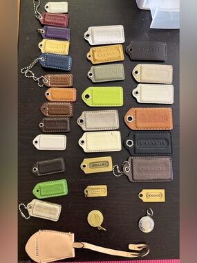 Coach Leather Hangtag Keychain Handbag Charm pls specify which you want.